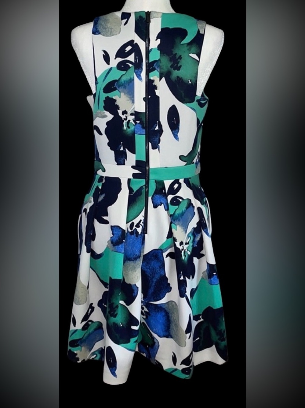 Vince Camuto Floral Fit & Flare Dress Size 6 NWT Country Club Garden Party - Picture 4 of 7